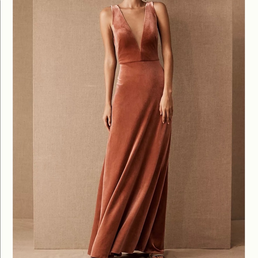JENNY YOO LOGAN VELVET DRESS NWOT